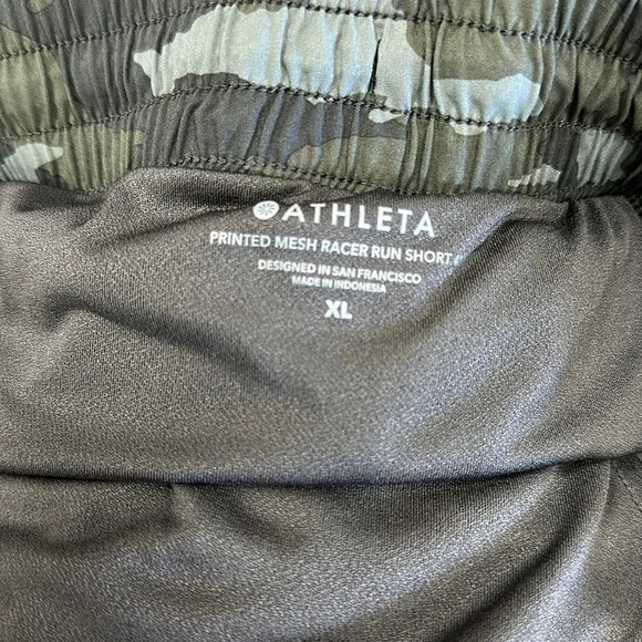 Athleta Race Runner Camo Shorts